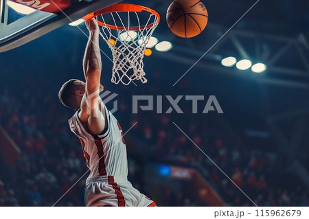 Basketball player in action 115962679