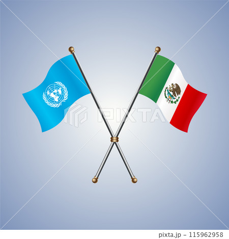 United Nations and Mexico flags relations United Nations and Mexico flags relations 115962958