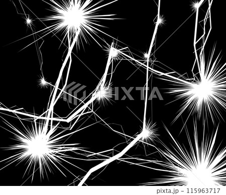 激しく光る雷の漫画用背景素材 激しく光る雷の漫画用背景素材 115963717