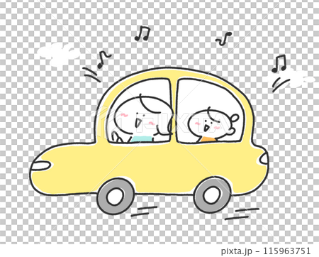 Parents and children going out by car, picking up and dropping off, leisure, mother, daughter Parents and children going out by car, picking up and dropping off, leisure, mother, daughter 115963751