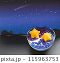 夏の夜空のような冷たいデザート 115963753