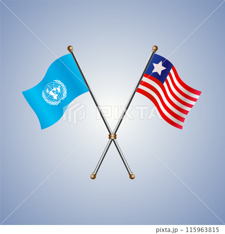 United Nations and Liberia flags relations United Nations and Liberia flags relations 115963815