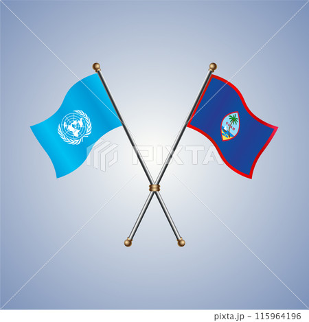 United Nations and Guam flags relations 115964196