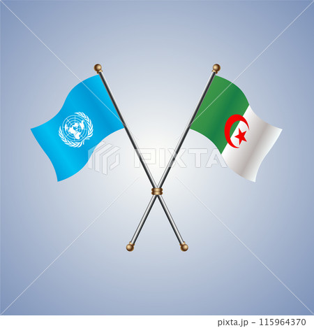 United Nations and Algeria flags relations United Nations and Algeria flags relations 115964370