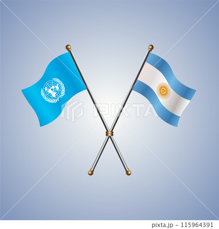 United Nations and Argentina flags relations United Nations and Argentina flags relations 115964391