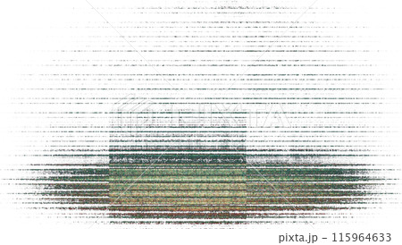 Digital errors on the screen. Colorful stripes noisy television screen 115964633