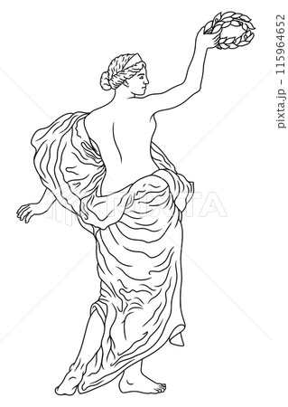 Vector Greek women. Vector Greek women. 115964652