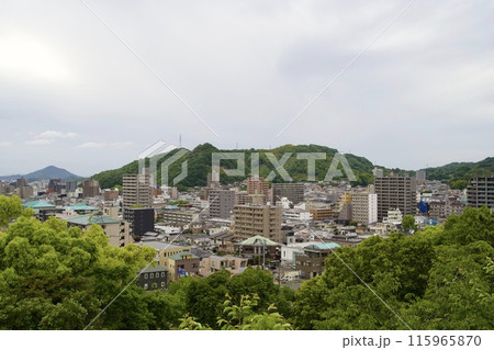 道後公園展望台からの温泉街からの風景 道後公園展望台からの温泉街からの風景 115965870