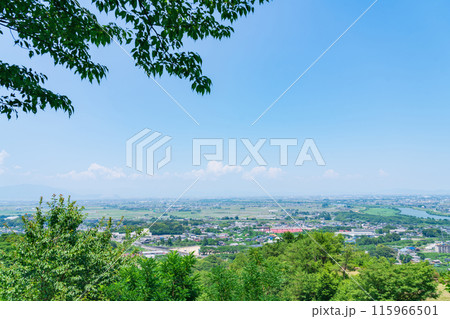 月見の森、いこいの広場からの眺望〈岐阜県海津市〉 115966501