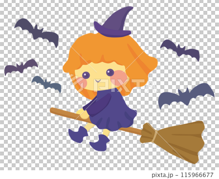 cute witch illustration 115966677