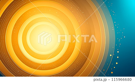 CGイラスト　金色の輪の背景イラスト 115966680
