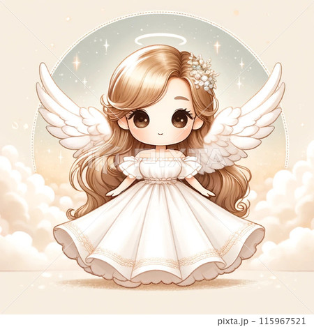 天使少女のイラスト素材 [115967521] - PIXTA