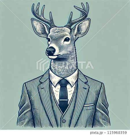 スーツの鹿おとこ スーツの鹿おとこ 115968359