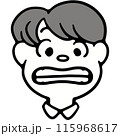 「い」の口型のイラスト 115968617