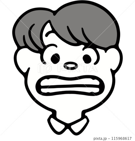 「い」の口型のイラスト 115968617