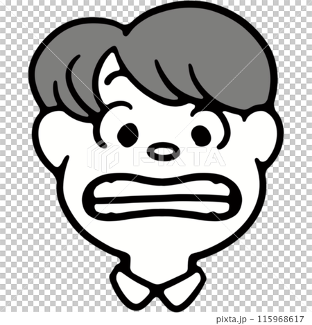 「い」の口型のイラスト 115968617