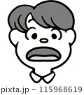 「え」の口型のイラスト 115968619