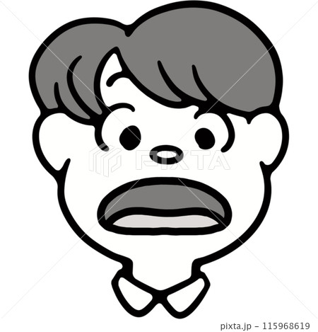「え」の口型のイラスト 115968619