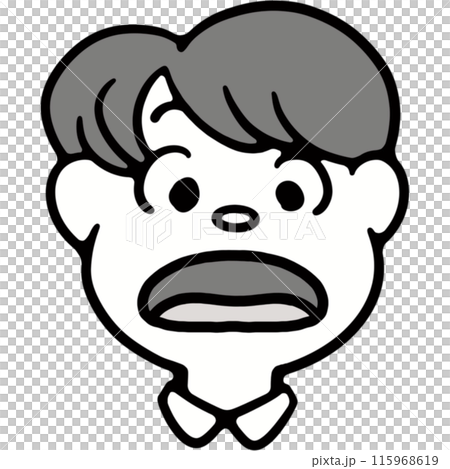 「え」の口型のイラスト 115968619
