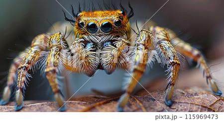 Jumping Spider: A Look at the Intriguing Multi-Eyed Anatomy of an Exquisite Creature 115969473