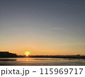 sunset on the lake 115969717