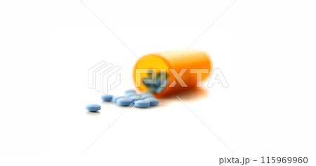 Tablets scattered on the table of the Tablets scattered on the table of the 115969960