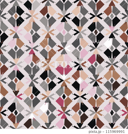 Modern abstract geometric seamless pattern. Abstract seamless wallpaper pattern background. Vector illustration.  115969991