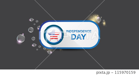 Independence Day USA Banner, background and Greeting Card with Star with usa flag. 4th of July United States Independence Day Celebration Design Vector Illustration. Independence day poster template Independence Day USA Banner, background and Greeting Card with Star with usa flag. 4th of July United States Independence Day Celebration Design Vector Illustration. Independence day poster template 115970159