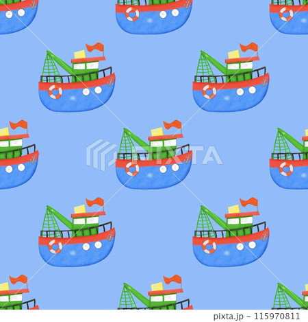 seamless pattern with both  115970811