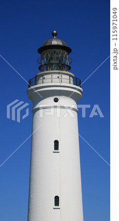 Beacon of the Hirtshals Fyr, beautiful old  lighthouse in Denmark. 115971049