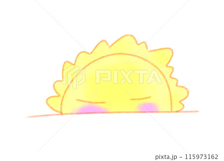 水平線に沈む太陽 水平線に沈む太陽 115973162