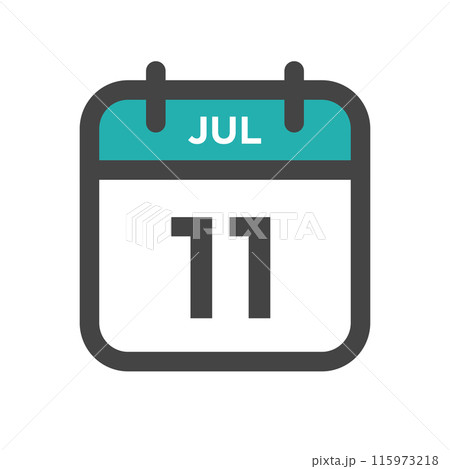 July 11 Calendar Day or Calender Date for Deadlines or Appointment 115973218