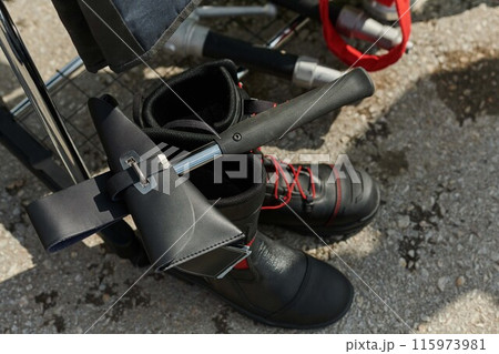 Close Up of Firefighting Equipment for Hazardous Tasks 115973981