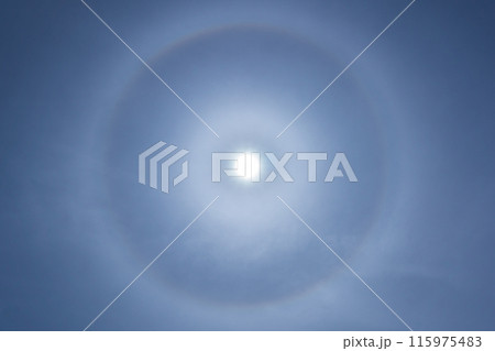 中央アルプスの将棋頭山 残雪期登山 ハロ現象(ひがさ) 中央アルプスの将棋頭山 残雪期登山 ハロ現象(ひがさ) 115975483