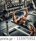 ベンチプレス 115975952