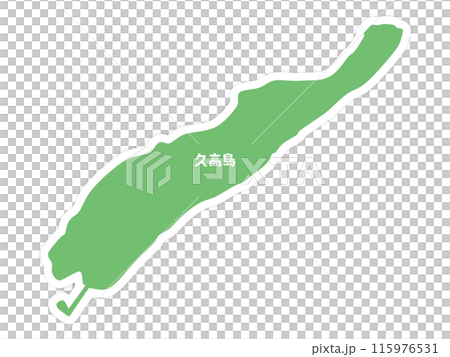 久高島的形狀（沖繩縣） 115976531