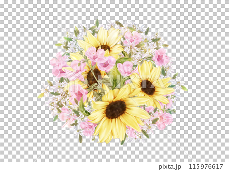Summer flower bouquet Summer flower bouquet 115976617