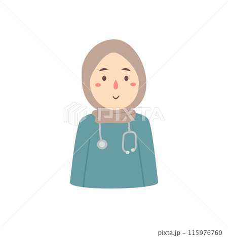 doctors with stethoscope illustration 115976760