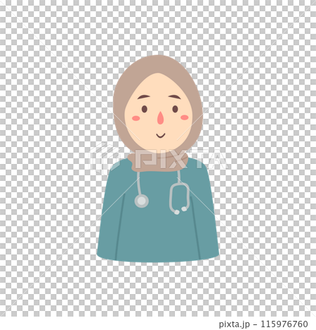 doctors with stethoscope illustration 115976760