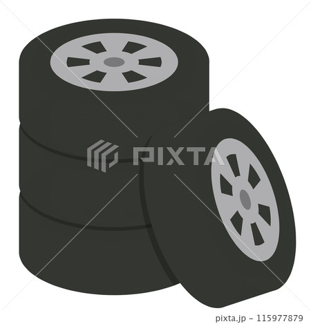 車のタイヤ 車のタイヤ 115977879