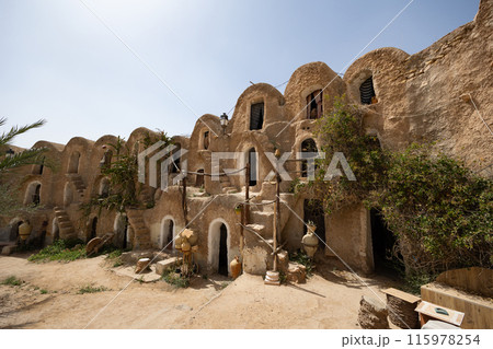 Berber Fortified granary Ksar of Medenine in Tunisia Berber Fortified granary Ksar of Medenine in Tunisia 115978254