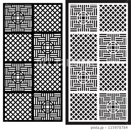 vector abstract laser cutting motif pattern vector abstract laser cutting motif pattern 115978784