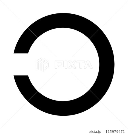 視力検査のランドルト環 115979471