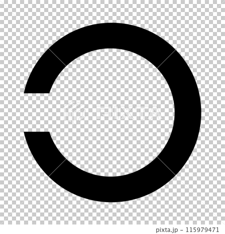 Landolt rings for visual acuity testing Landolt rings for visual acuity testing 115979471