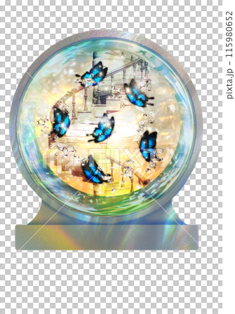 金魚鉢のなかの螺旋階段と蝶 金魚鉢のなかの螺旋階段と蝶 115980652