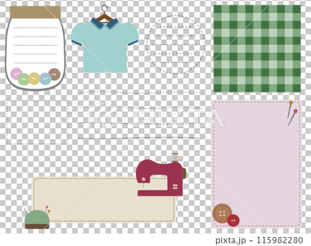 Sewing illustration 115982280