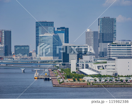 レインボーブリッジから望む東京都市風景(豊洲方面) レインボーブリッジから望む東京都市風景(豊洲方面) 115982386