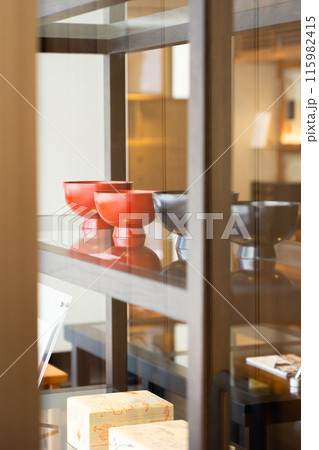 京都伝統工芸　漆器の椀 115982415