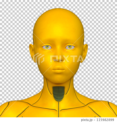 女性機器人臉部特寫 女性機器人臉部特寫 115982899