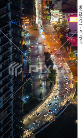 ベトナムの展望台からの夜景 ベトナムの展望台からの夜景 115982966